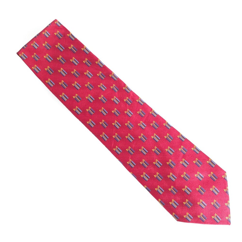 Tango by Max Raab Men Necktie 100% Silk Present Gift Red Multi Size 59x4 - NWOT